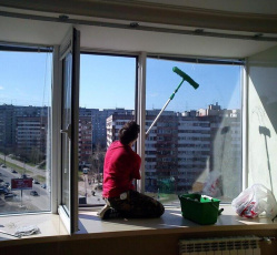Мытье окон в однокомнатной квартире Ордынское